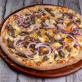 PIZZA FILÉ MIGNON AO QUATRO QUEIJOS