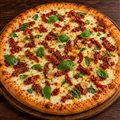 Pizza Tomate Seco Com Manjericão
