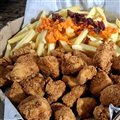  PROMOÇÃO DE FRANGO FRITO 1 KILO + BATATA CHEDDAR E BACON 