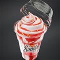 SORVETE SUNDAE MORANGO
