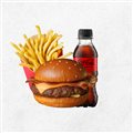 T-BURGER + BATATA + MINI COCA COLA ZERO