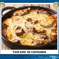 TAVE KOSI DE COSTELINHA.PRATO TIPICO DA CULINARIA ALBANESA,RECEITA DA FAMILIA.COSTELINHA ASSADA AO MOLHO DE IOGURTE ARTESANAL.ACOMPANHA ARROZ,BATATA FRITA E SALADA.